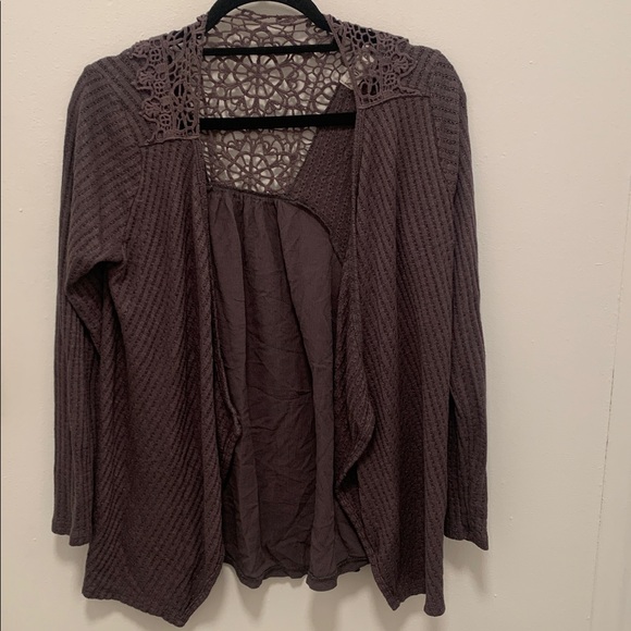 Knox Rose Sweaters - WORN ONCE KNOX ROSE WAFFLE KNIT CARDIGAN